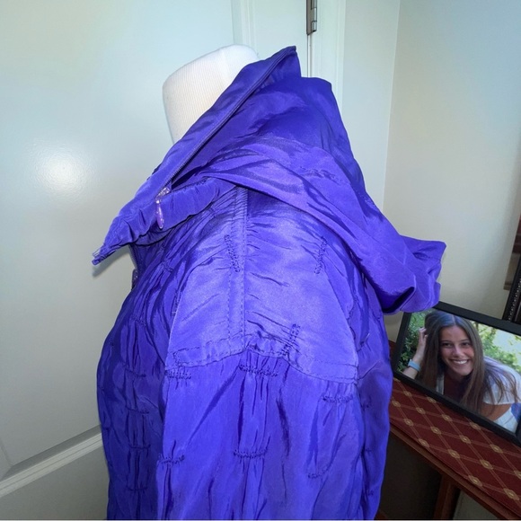 Mycra Pac Donatella Fashion Travel Reversible Rain Coat Purple Small - Picture 8 of 17